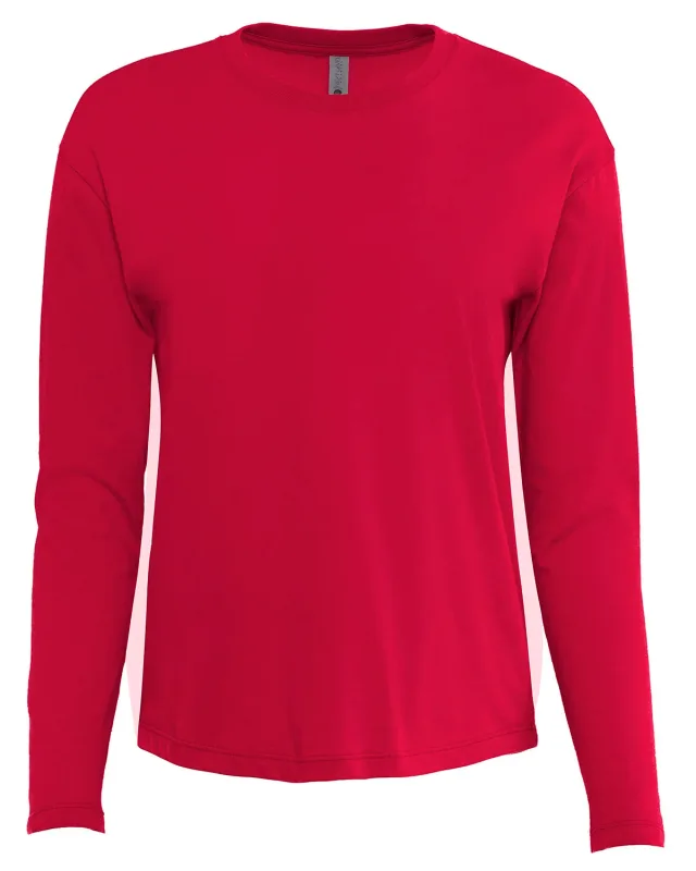 Next Level Apparel Ladies' Relaxed Long Sleeve T-Shirt — view 19