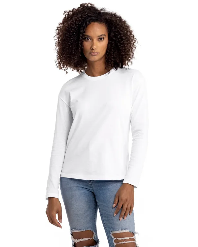 Next Level Apparel Ladies' Relaxed Long Sleeve T-Shirt — view 2
