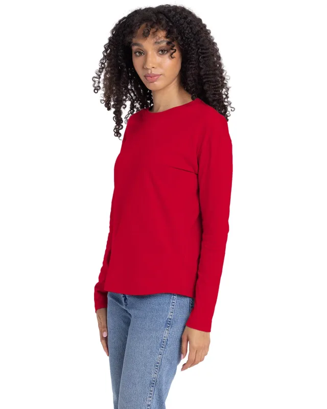 Next Level Apparel Ladies' Relaxed Long Sleeve T-Shirt — view 20