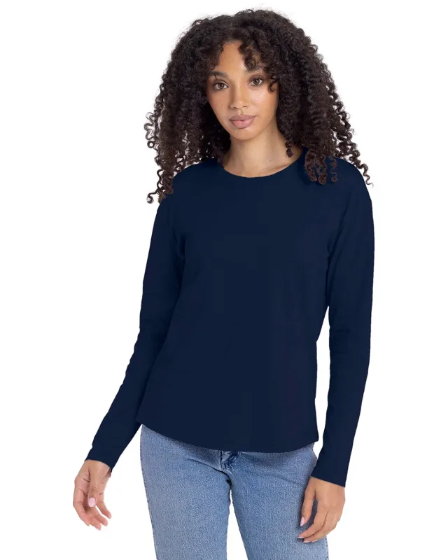Next Level Apparel Ladies' Relaxed Long Sleeve T-Shirt — view 22