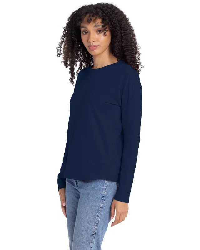Next Level Apparel Ladies' Relaxed Long Sleeve T-Shirt — view 25