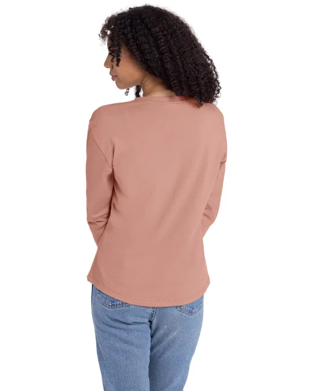 Next Level Apparel Ladies' Relaxed Long Sleeve T-Shirt — view 26