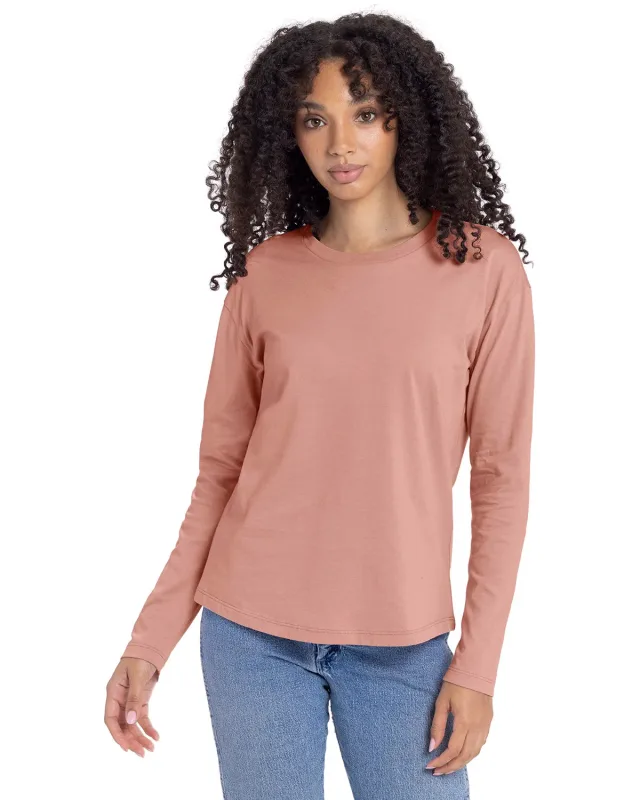 Next Level Apparel Ladies' Relaxed Long Sleeve T-Shirt — view 27