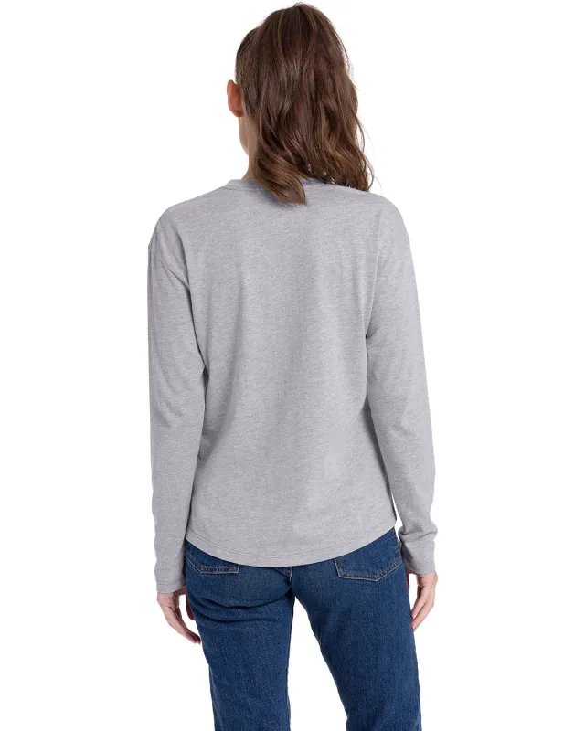 Next Level Apparel Ladies' Relaxed Long Sleeve T-Shirt — view 6