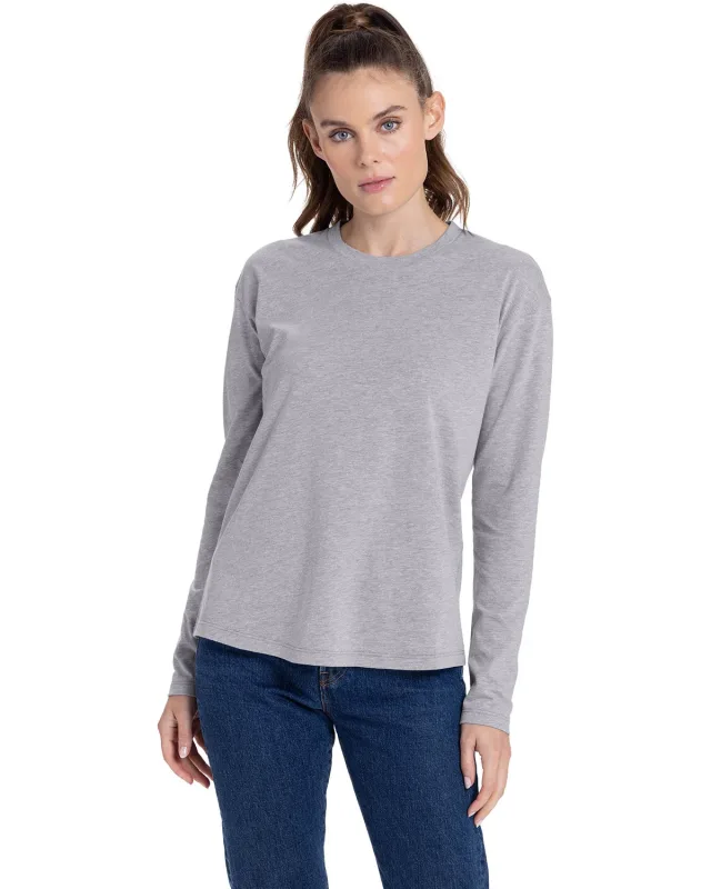 Next Level Apparel Ladies' Relaxed Long Sleeve T-Shirt — view 7