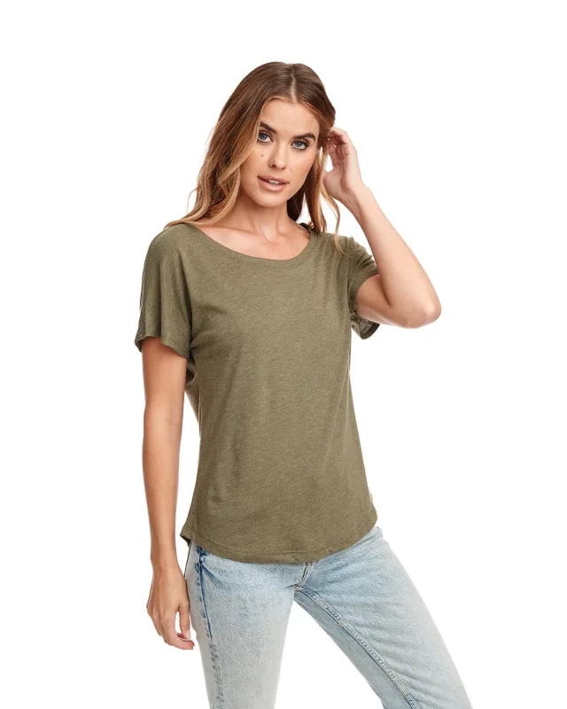 Next Level Apparel Ladies' Triblend Dolman T-Shirt — view 30