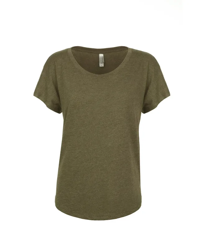 Next Level Apparel Ladies' Triblend Dolman T-Shirt — view 32