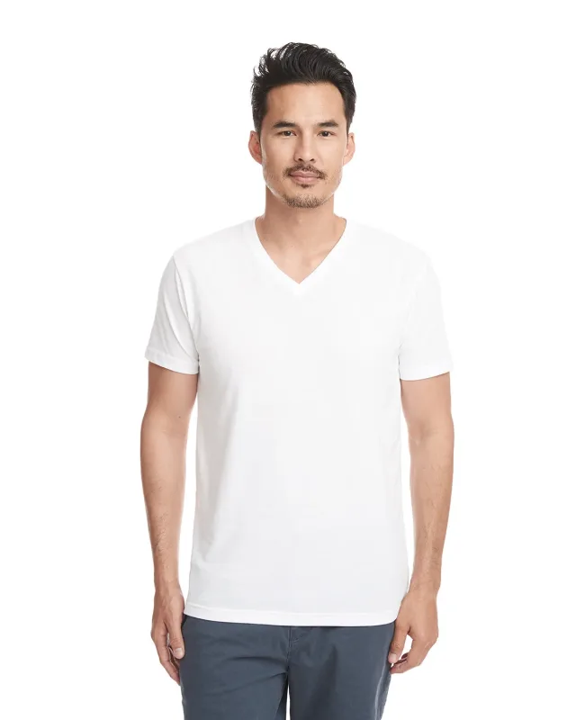 Next Level Apparel Men's Sueded V-Neck T-Shirt — view 2