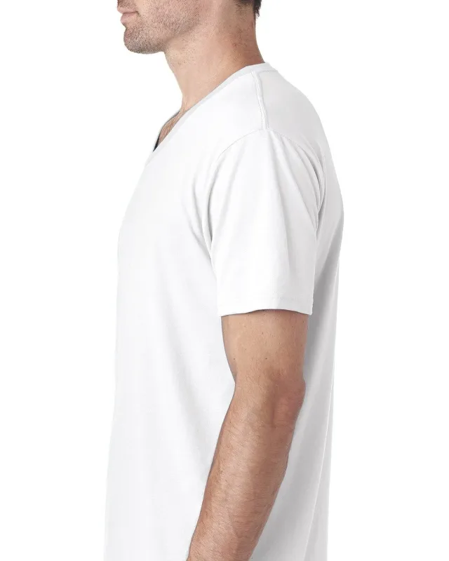 Next Level Apparel Men's Sueded V-Neck T-Shirt — view 4