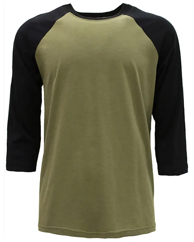Next Level Apparel Unisex CVC Three-Quarter Sleeve Raglan Baseball T-Shirt — view 16