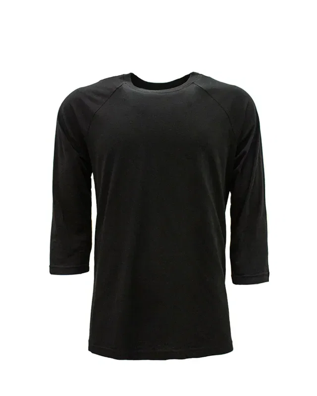 Next Level Apparel Unisex CVC Three-Quarter Sleeve Raglan Baseball T-Shirt — view 3