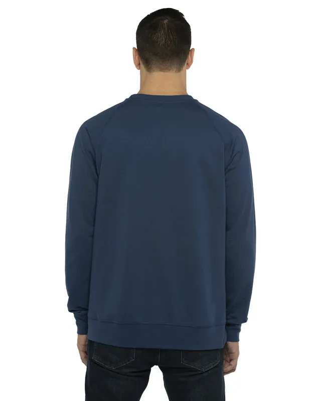 Next Level Apparel Unisex Laguna French Terry Raglan Sweatshirt — view 5
