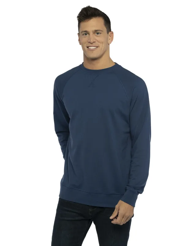 Next Level Apparel Unisex Laguna French Terry Raglan Sweatshirt — view 6