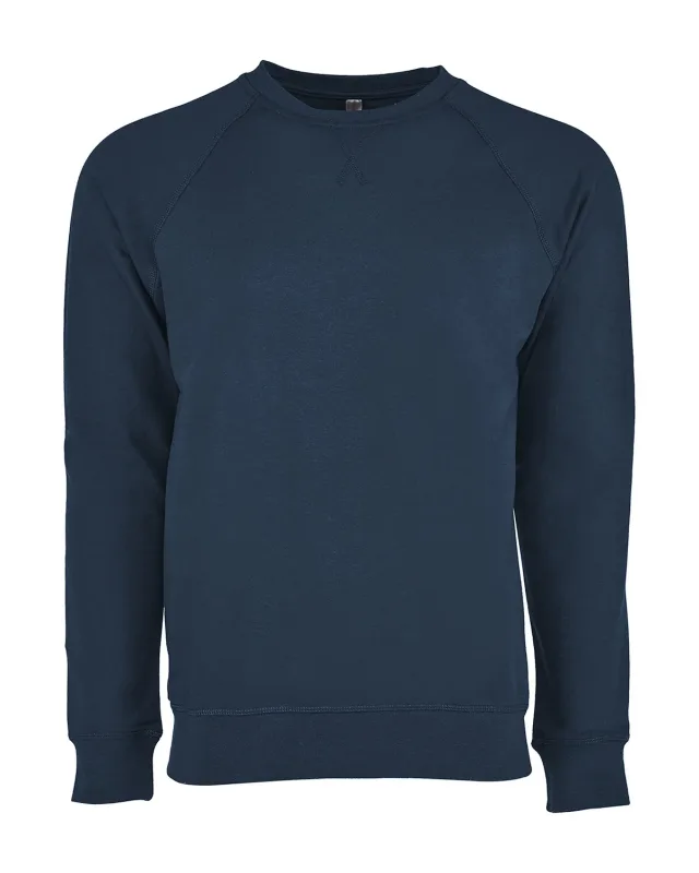 Next Level Apparel Unisex Laguna French Terry Raglan Sweatshirt — view 8