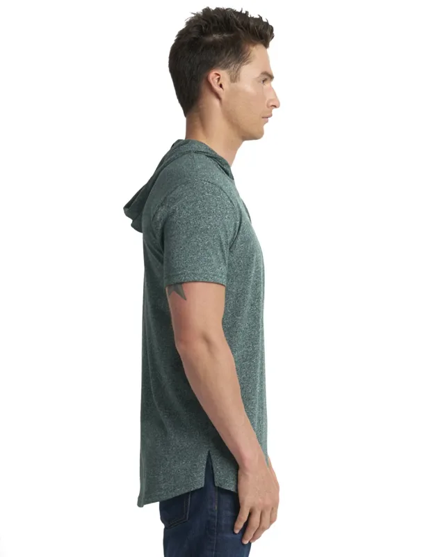 Next Level Apparel Unisex Mock Twist Short Sleeve Hoody T-Shirt — view 10