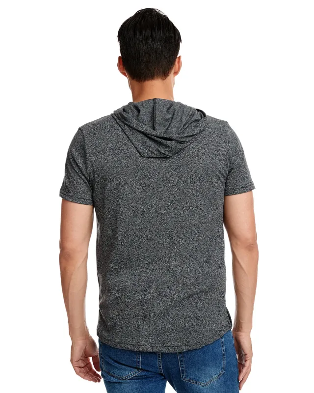 Next Level Apparel Unisex Mock Twist Short Sleeve Hoody T-Shirt — view 11