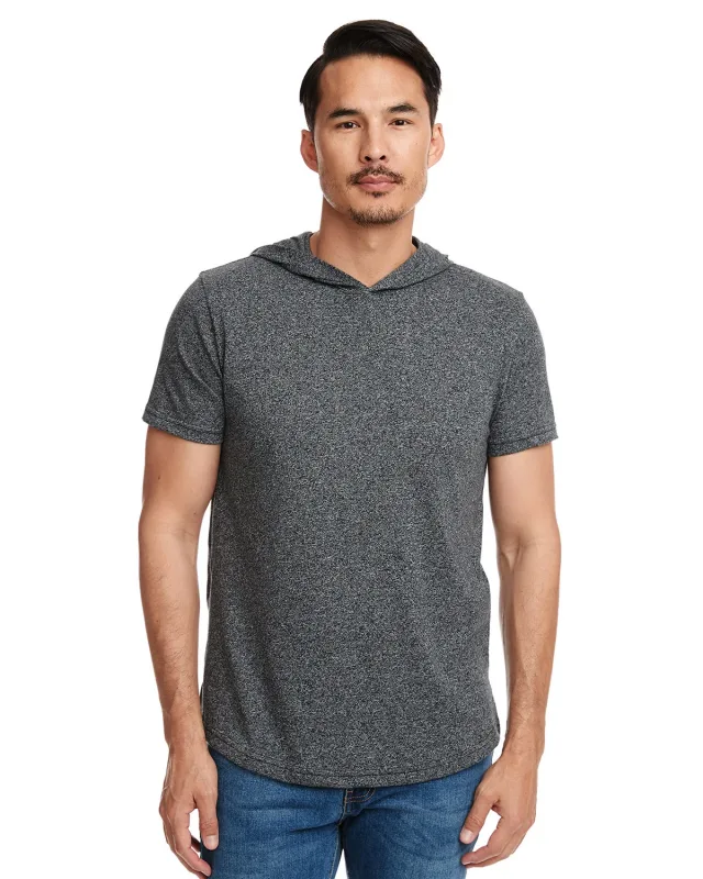 Next Level Apparel Unisex Mock Twist Short Sleeve Hoody T-Shirt — view 12