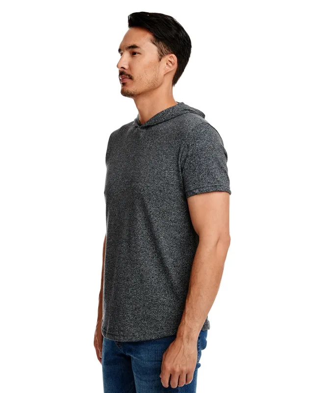 Next Level Apparel Unisex Mock Twist Short Sleeve Hoody T-Shirt — view 13
