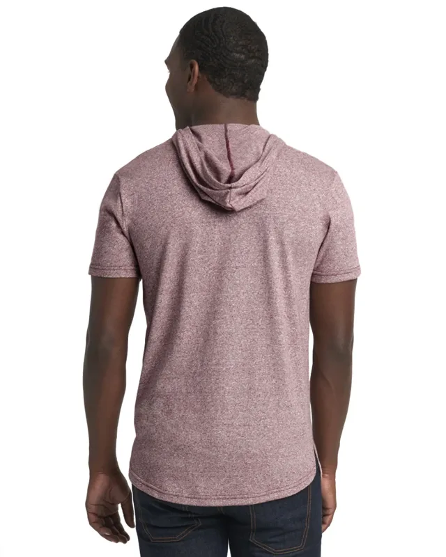 Next Level Apparel Unisex Mock Twist Short Sleeve Hoody T-Shirt — view 14