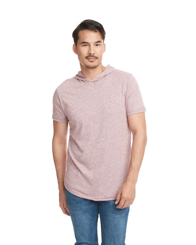 Next Level Apparel Unisex Mock Twist Short Sleeve Hoody T-Shirt — view 15