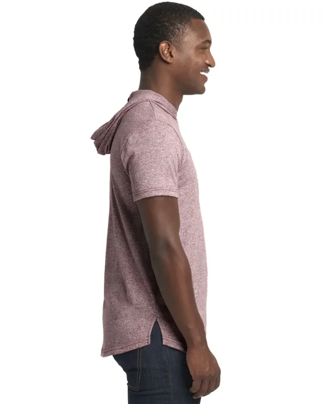 Next Level Apparel Unisex Mock Twist Short Sleeve Hoody T-Shirt — view 16