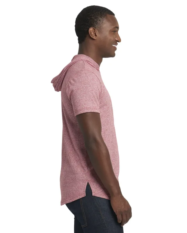 Next Level Apparel Unisex Mock Twist Short Sleeve Hoody T-Shirt — view 19