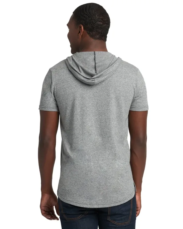 Next Level Apparel Unisex Mock Twist Short Sleeve Hoody T-Shirt — view 4