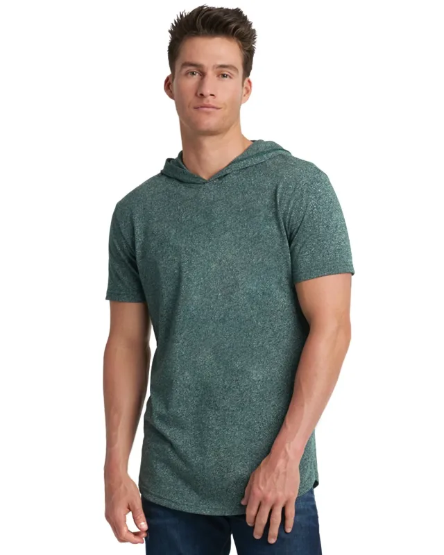 Next Level Apparel Unisex Mock Twist Short Sleeve Hoody T-Shirt — view 8