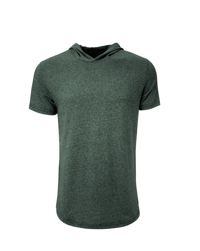 Next Level Apparel Unisex Mock Twist Short Sleeve Hoody T-Shirt — view 9
