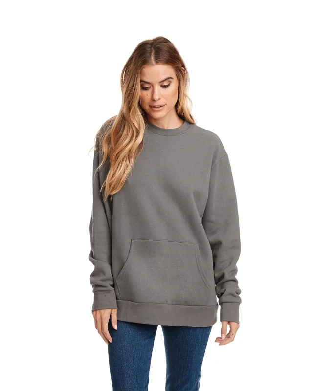 Next Level Apparel Unisex Santa Cruz Pocket Sweatshirt — view 18