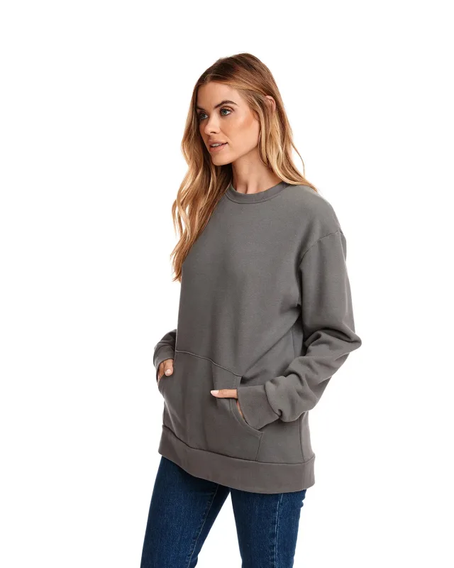 Next Level Apparel Unisex Santa Cruz Pocket Sweatshirt — view 21