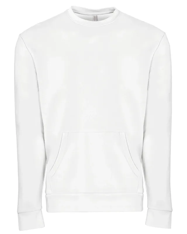 Next Level Apparel Unisex Santa Cruz Pocket Sweatshirt — view 3