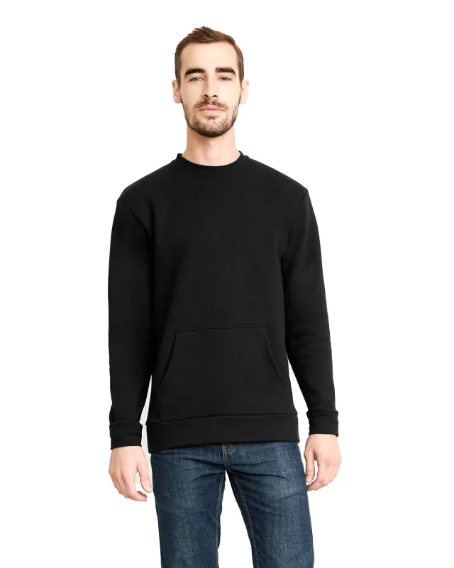 Next Level Apparel Unisex Santa Cruz Pocket Sweatshirt — view 32