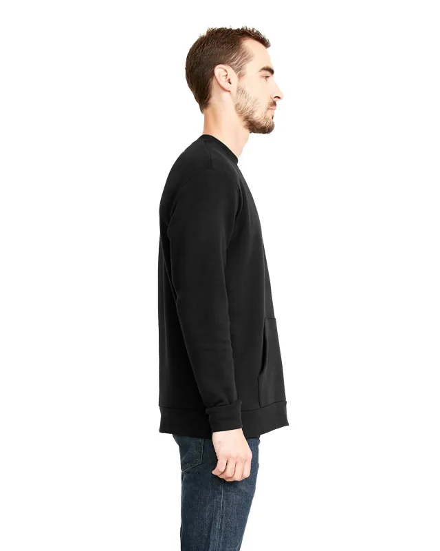 Next Level Apparel Unisex Santa Cruz Pocket Sweatshirt — view 35