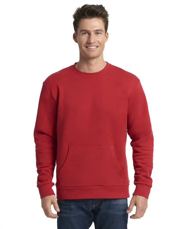 Next Level Apparel Unisex Santa Cruz Pocket Sweatshirt — view 38