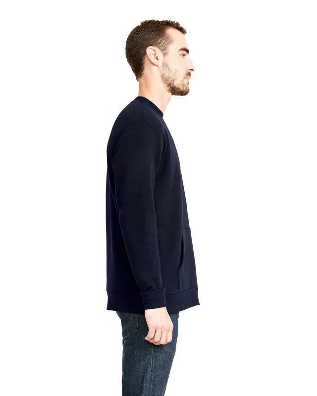 Next Level Apparel Unisex Santa Cruz Pocket Sweatshirt — view 52