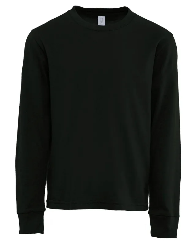 Next Level Apparel Youth Cotton Long Sleeve T-Shirt — view 12