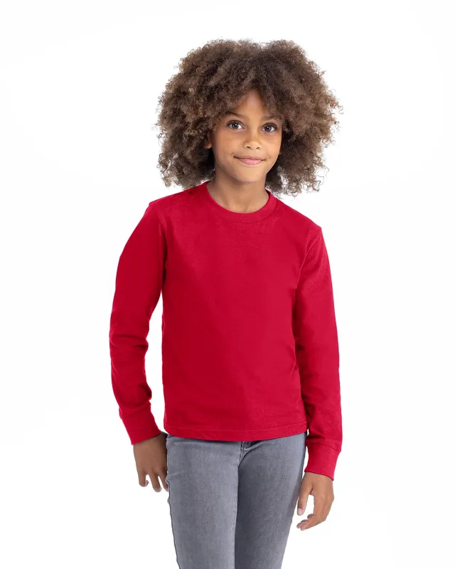 Next Level Apparel Youth Cotton Long Sleeve T-Shirt — view 15
