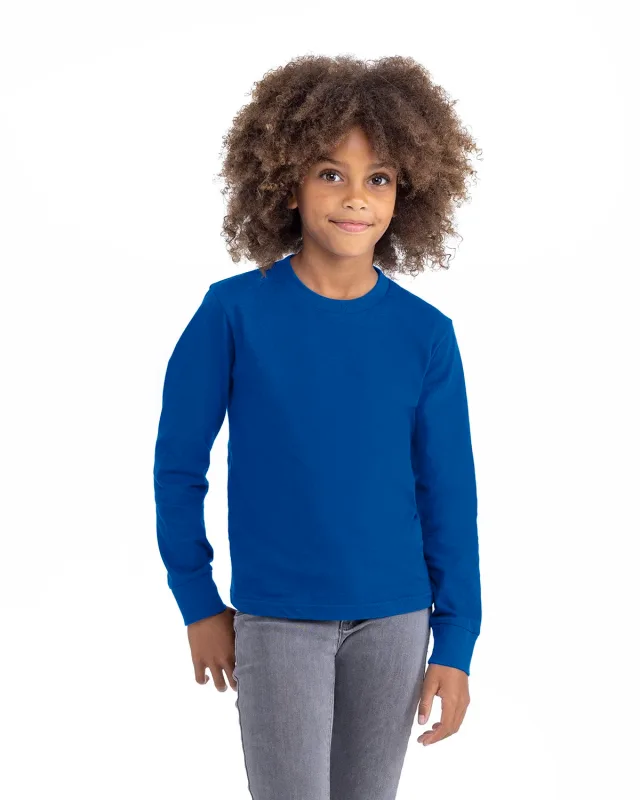 Next Level Apparel Youth Cotton Long Sleeve T-Shirt — view 20