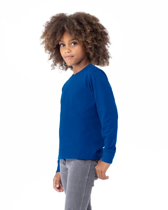 Next Level Apparel Youth Cotton Long Sleeve T-Shirt — view 23