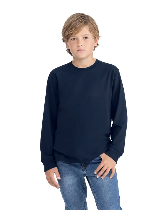 Next Level Apparel Youth Cotton Long Sleeve T-Shirt — view 25