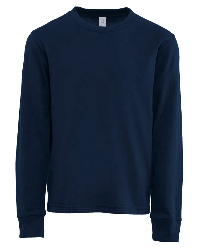 Next Level Apparel Youth Cotton Long Sleeve T-Shirt — view 27