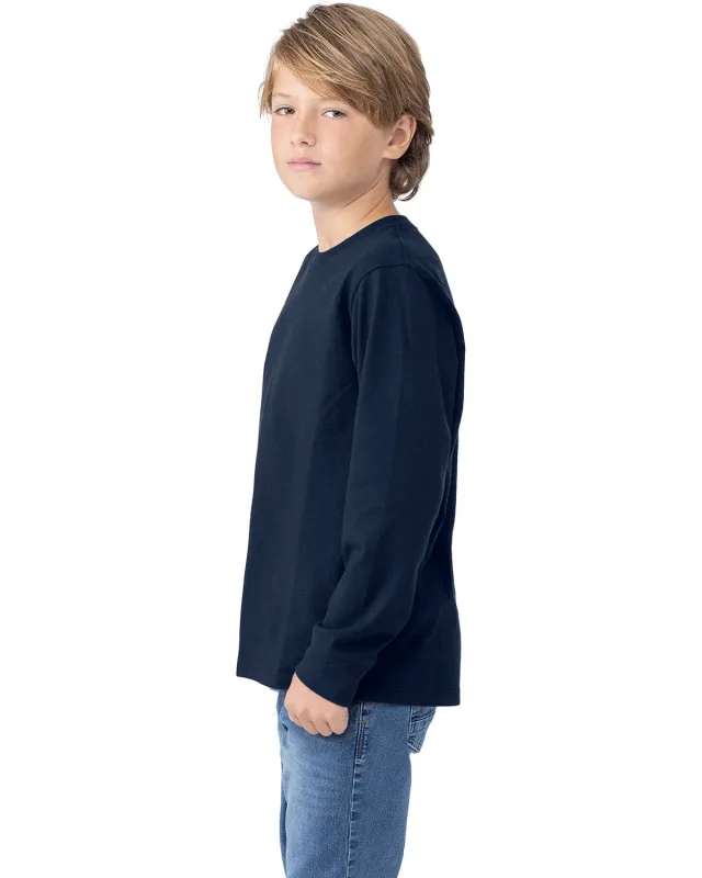 Next Level Apparel Youth Cotton Long Sleeve T-Shirt — view 28