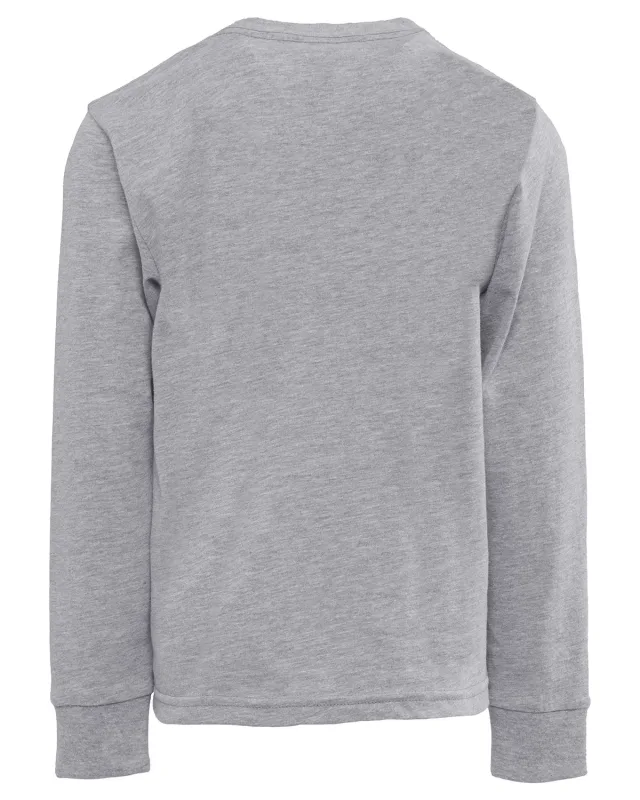 Next Level Apparel Youth Cotton Long Sleeve T-Shirt — view 7