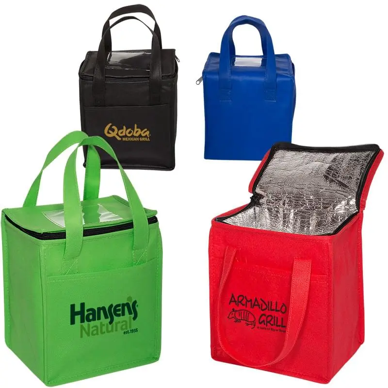 Non-Woven Cubic Lunch Bag with ID Slot