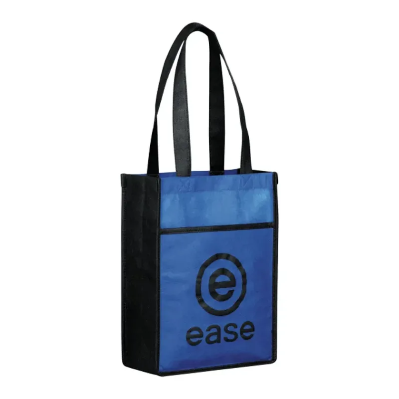 Custom Branded Non-Woven Gift Tote with Pocket — view 3