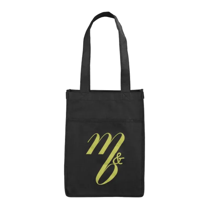 Custom Branded Non-Woven Gift Tote with Pocket — view 5