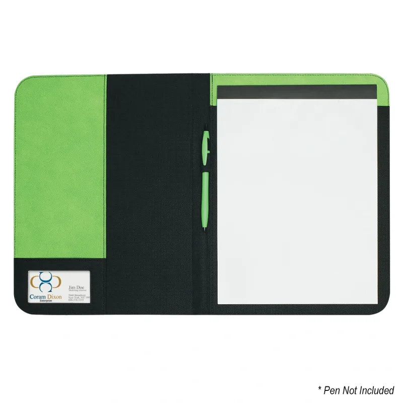 Imprinted Non-Woven Large Padfolio — view 7