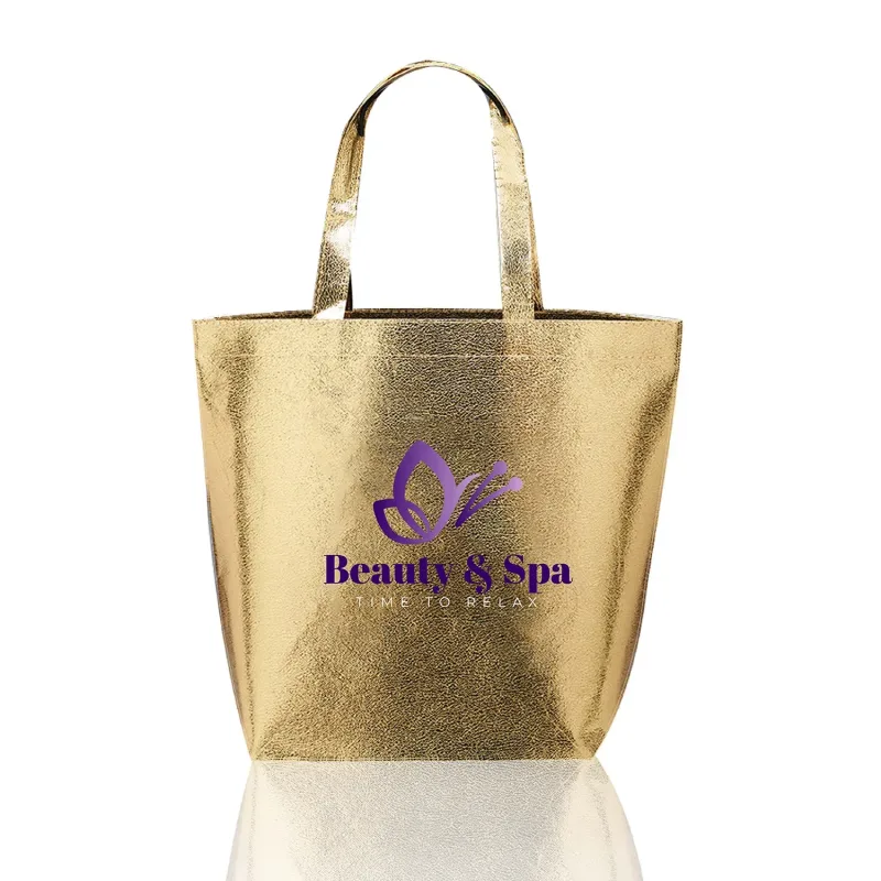 Custom Opulent Metallic Tote Bag — view 2