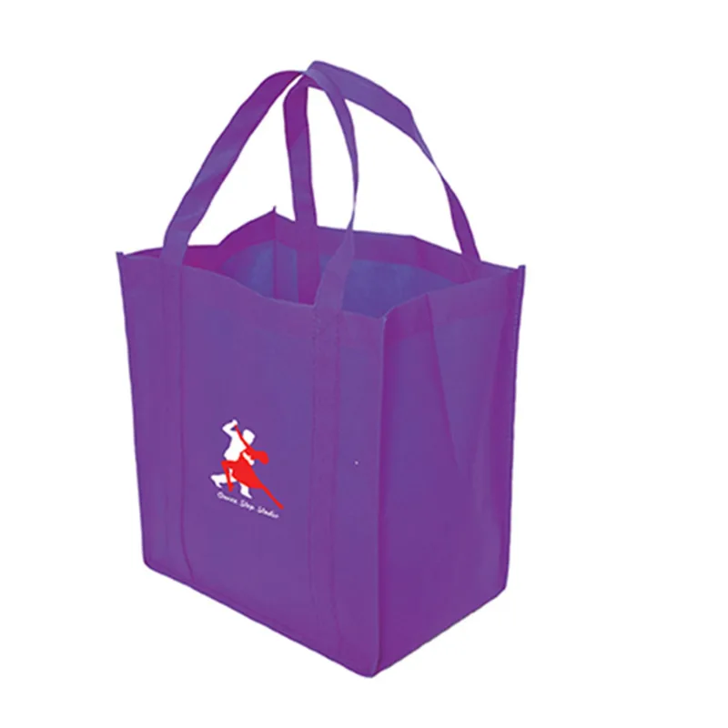 Non Woven Tote: 12" W x 13" H x 8" D — view 2